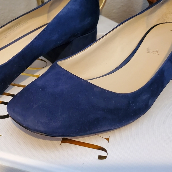 Karl Lagerfeld Suede Low Heel Shoes 8M. - Picture 3 of 6